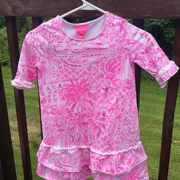 Lilly Pulitzer Pink and White Patterned Top - Picture 1 of 3